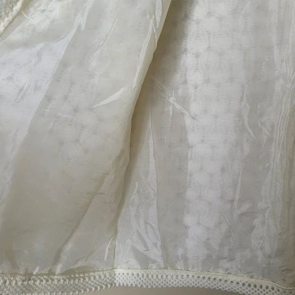 VTG Vienna Lace Open Front Cardigan Sweater Size Small 60's Japan - Picture 5 of 8